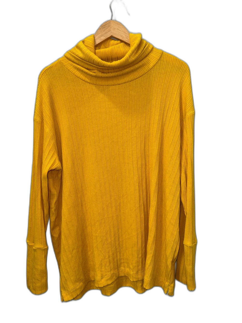 Susina Ribbed Cowl Neck Sweater Women’s 2X Mustard NWT !